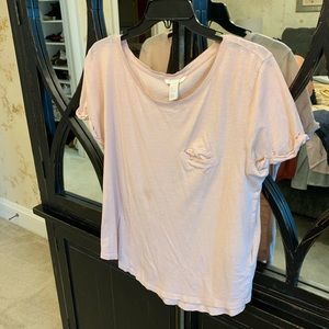 Pink loose shirt